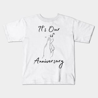 It's Our Twelfth Anniversary Kids T-Shirt